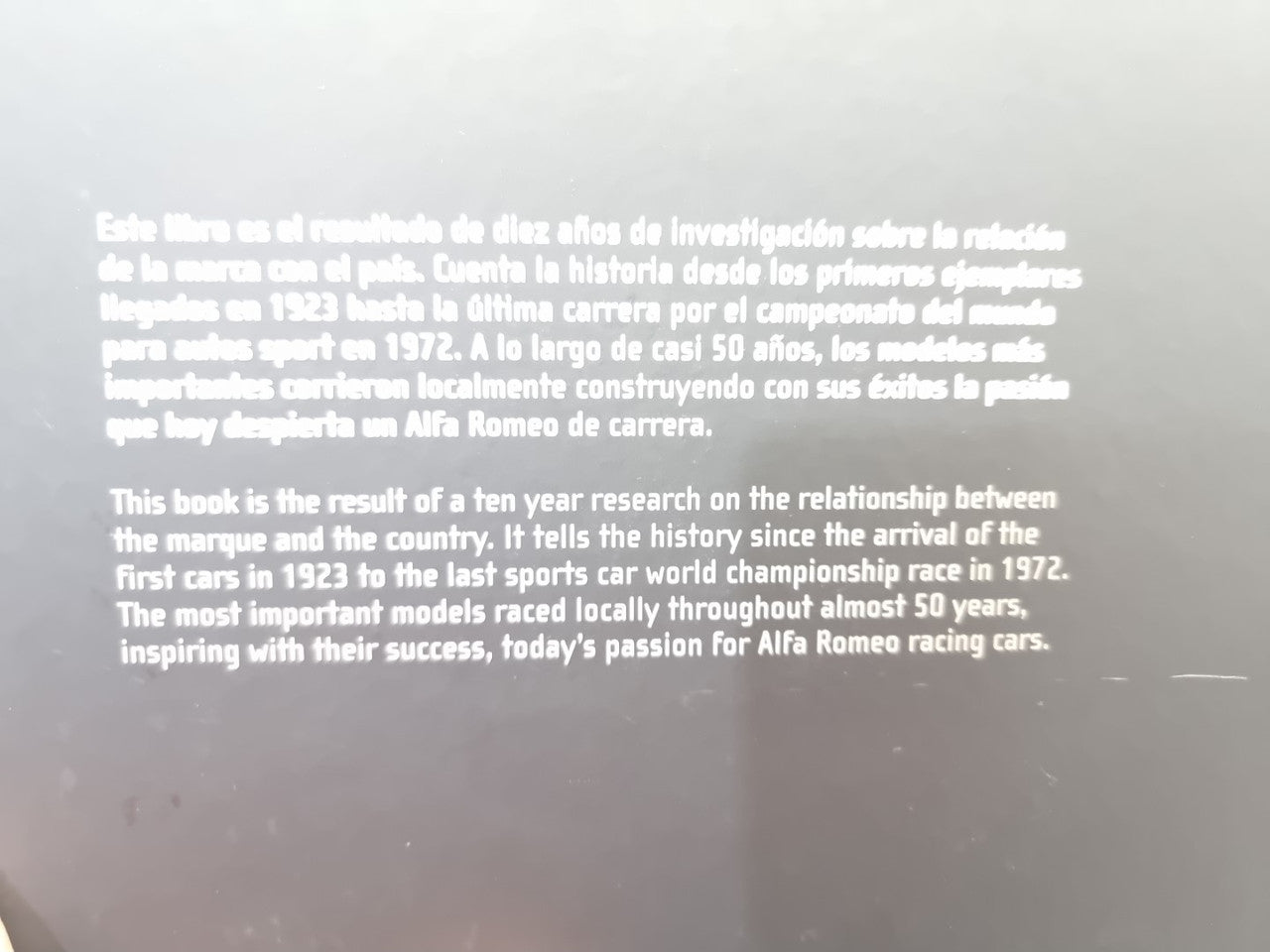 Alfa Romeo Argentina (Cristian Bertschi, Estanislao Lacona, 2005)