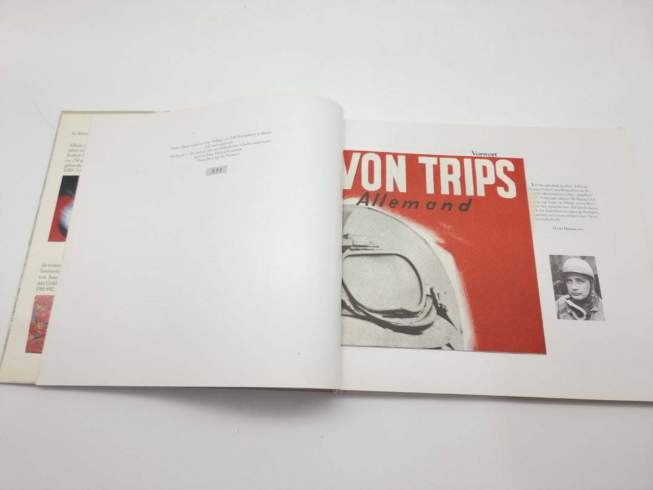 Graf Berghe von Trips Deutsche Rennfahrerkarriere (SIGNED, Jorg-Thomas Fodisch & Reinold Louis, 1991)