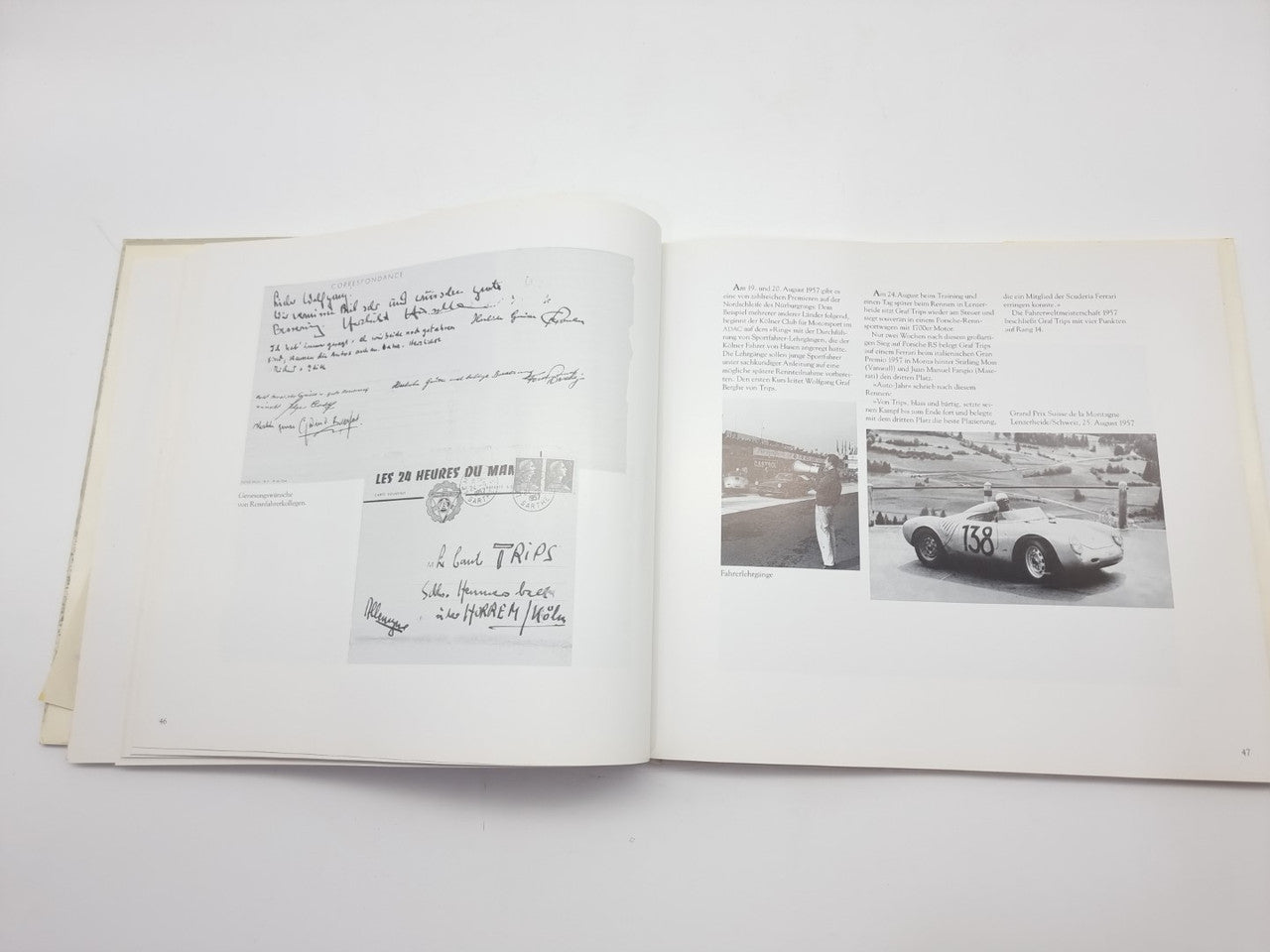 Graf Berghe von Trips Deutsche Rennfahrerkarriere (SIGNED, Jorg-Thomas Fodisch & Reinold Louis, 1991)