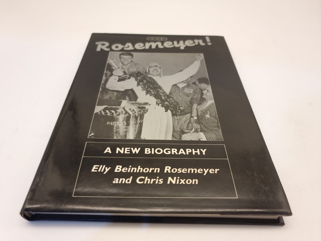 Signed biography book cover in black with Rosemeyer! title and author names
