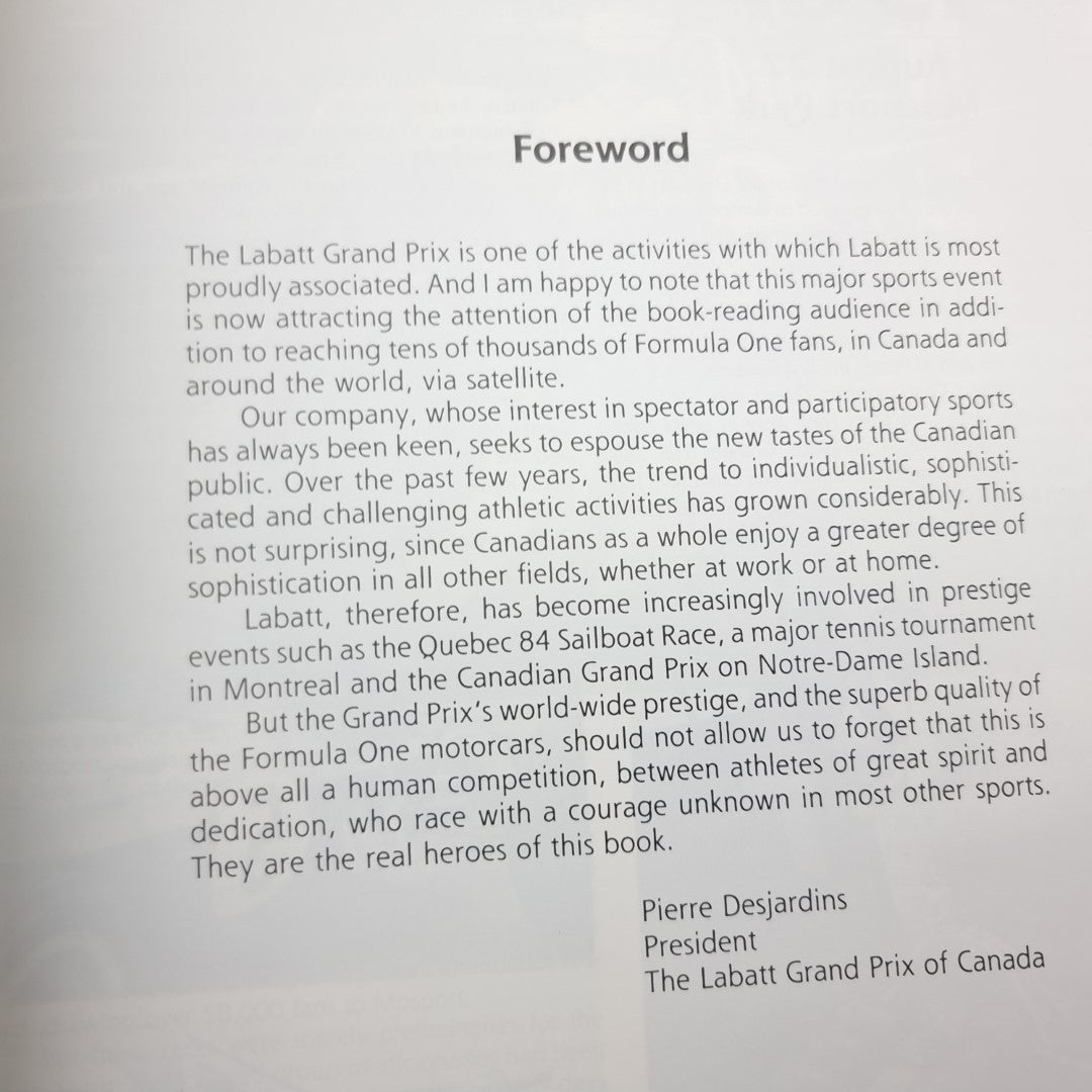 Book page titled "Foreword" with paragraph text and president signature block