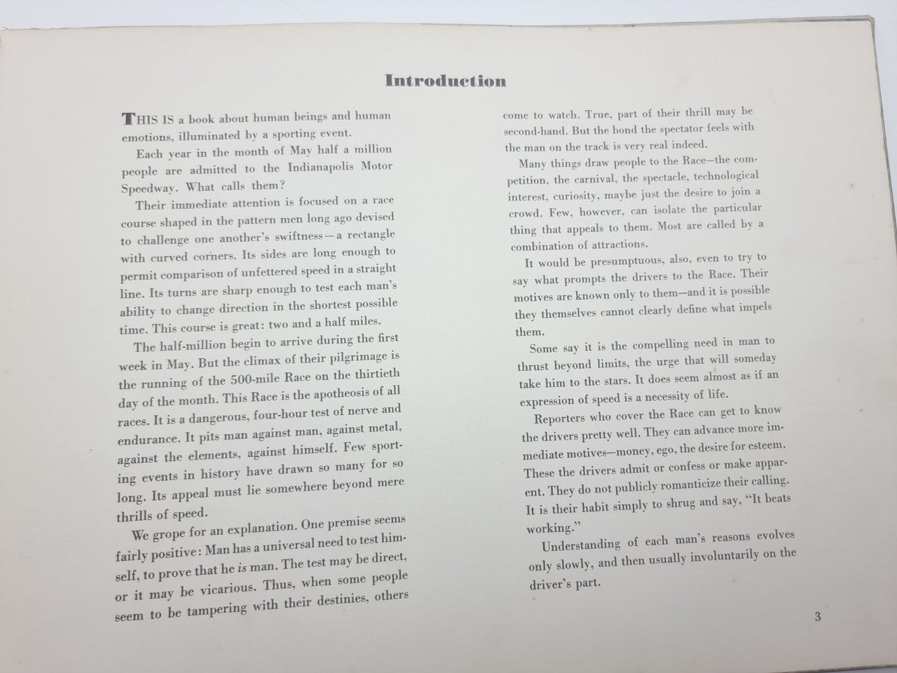 Book introduction page with dense paragraphs and page number 3.