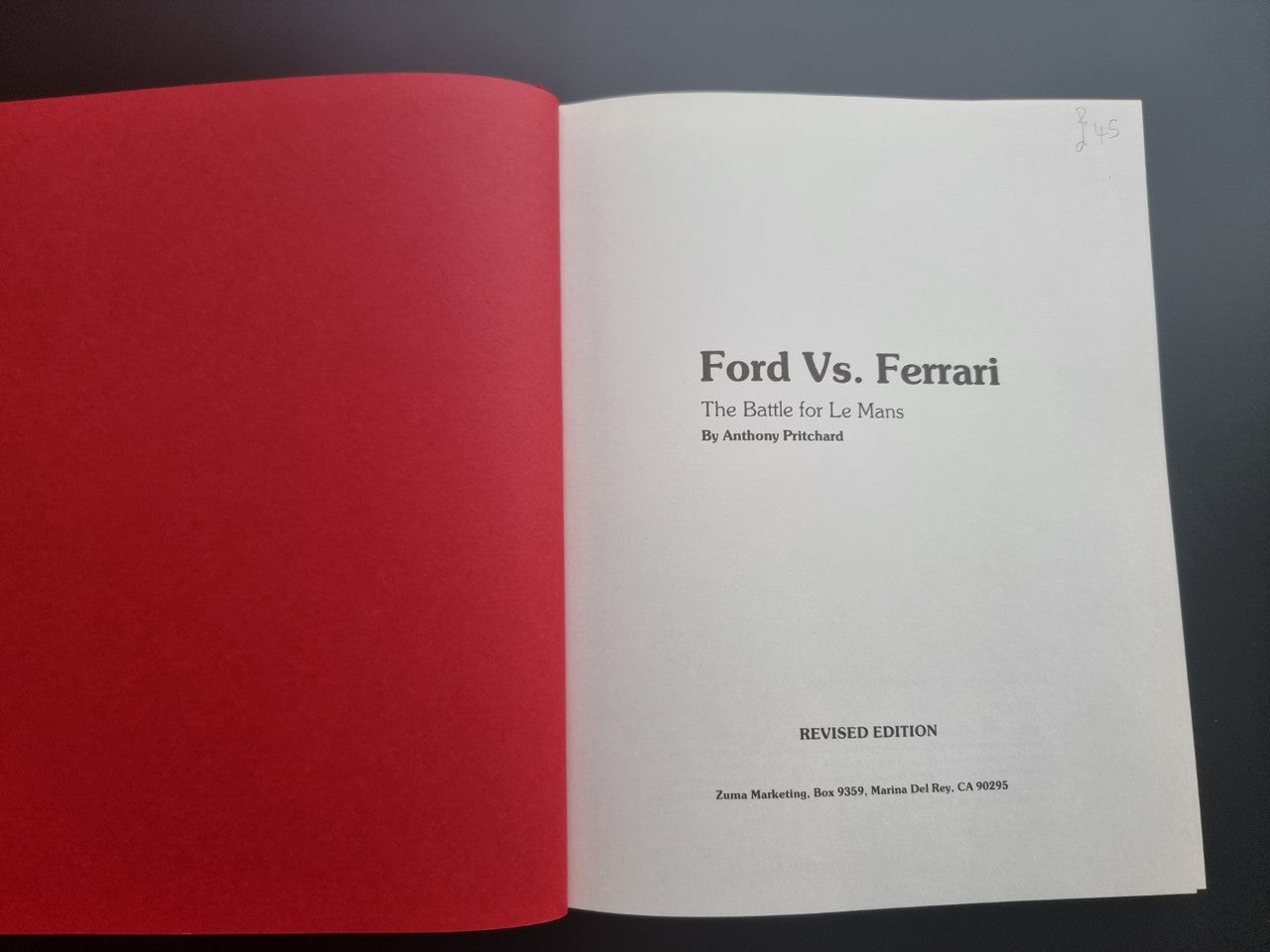 Ford Vs Ferrari, the Battle for Le Mans (Anthony Pritchard, 1984)