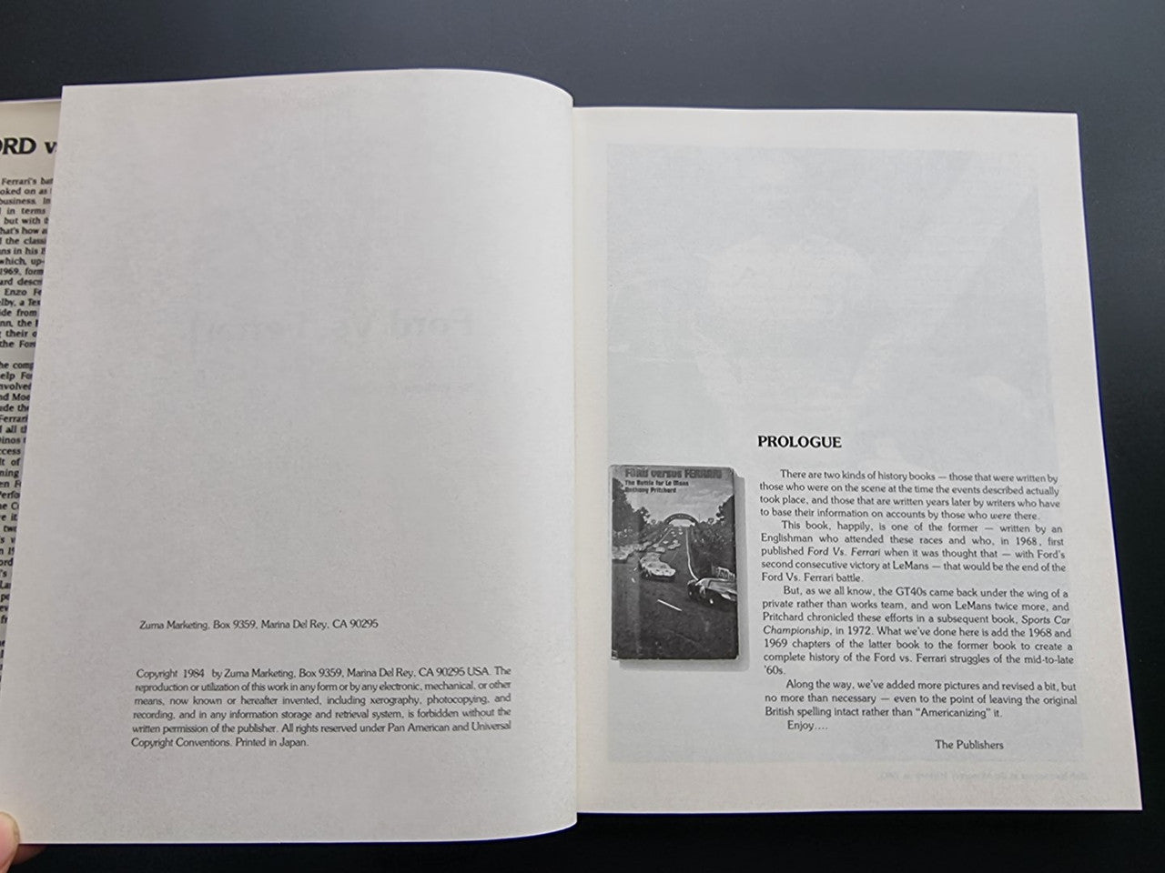 Ford Vs Ferrari, the Battle for Le Mans (Anthony Pritchard, 1984)