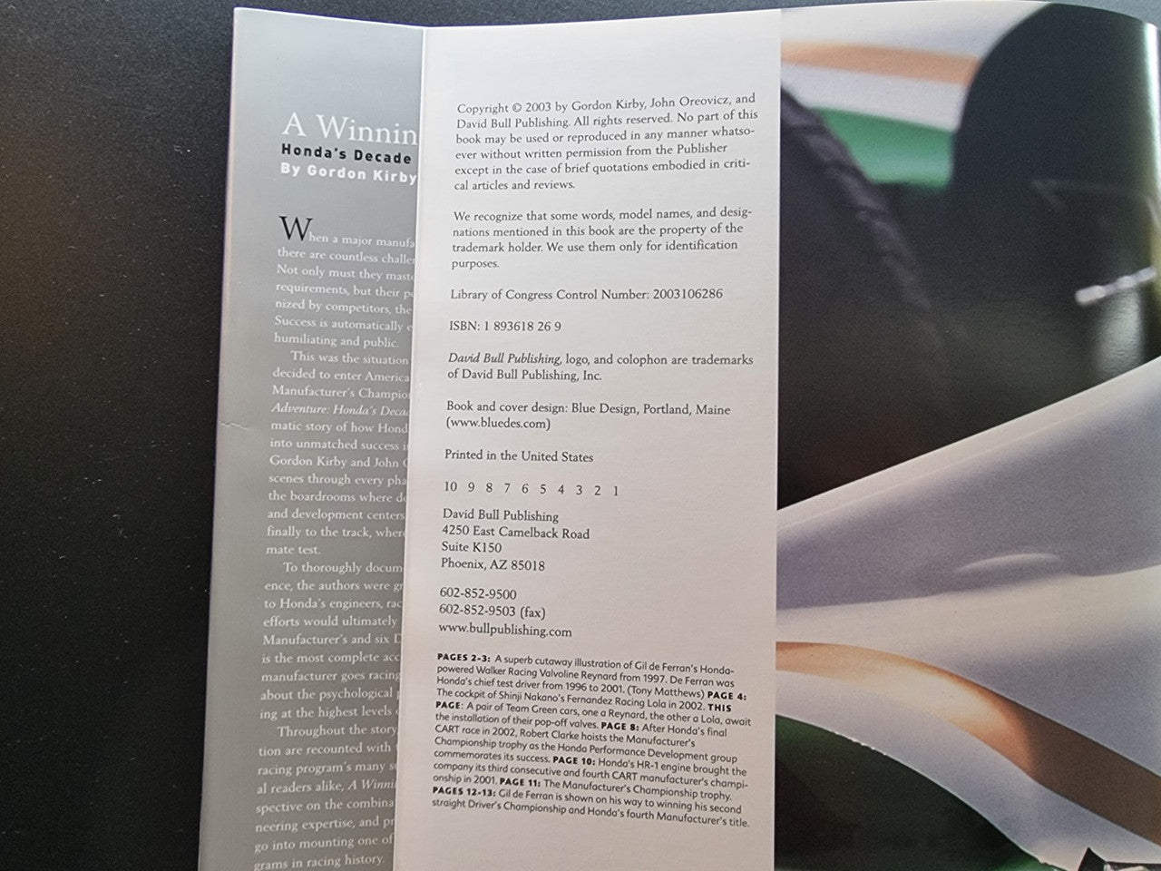 A Winning Adventure Honda's Decade in Cart Racing (Gordon Kirby, John Oreovicz, 2004)