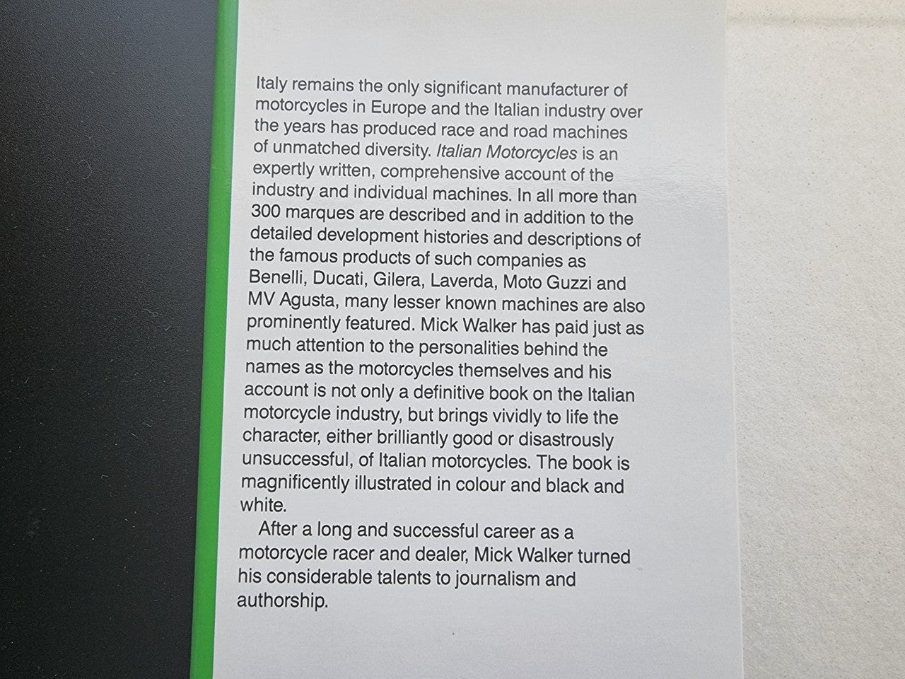 Italian Motorcycles (Mick Walker, 1991)