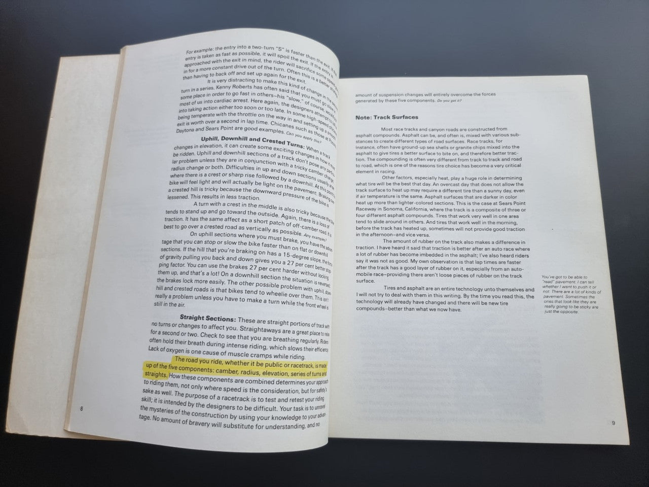 Open book with two-page spread of printed text in columns