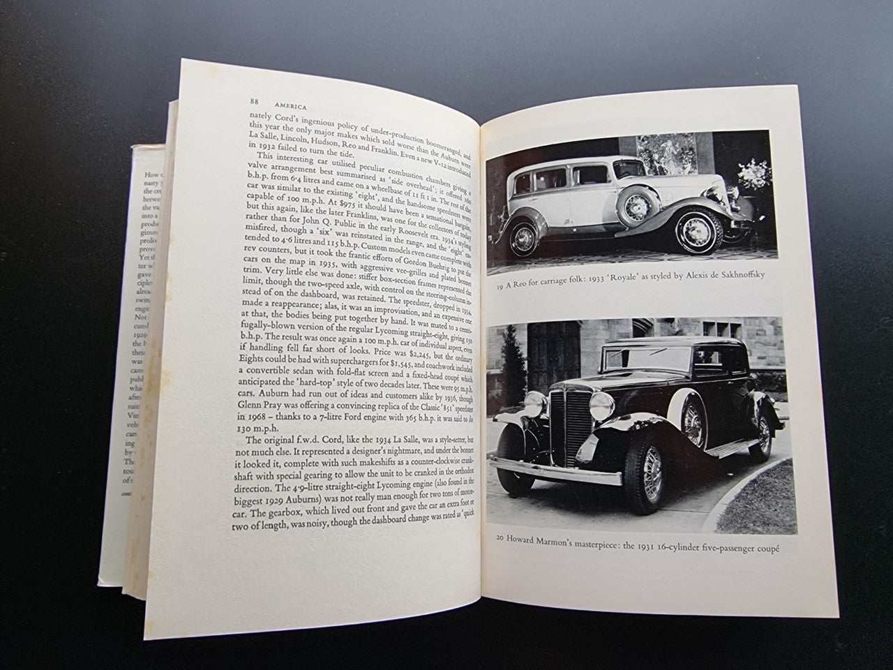 Cars of the 1930s (Michael Sedgwick, 1970, 1st Edition)