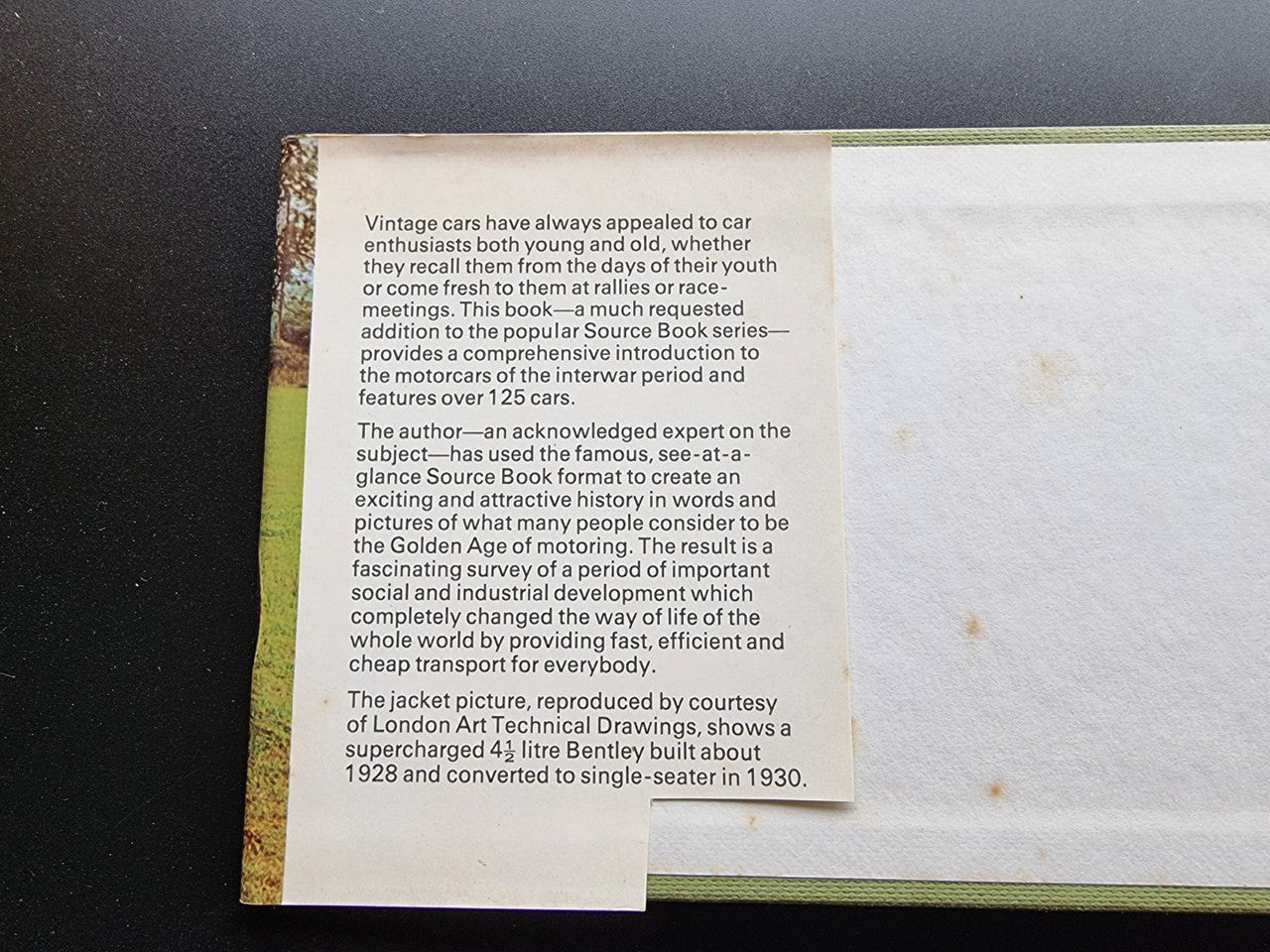 A Source Book of Vintage and Post-vintage Cars (G. N. Georgano, 1974)