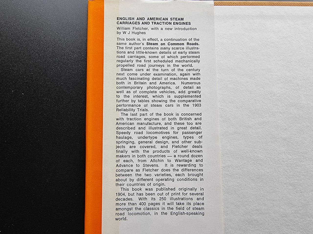 English and American Steam Carriages and Traction Engines (William Fletcher, 1973)
