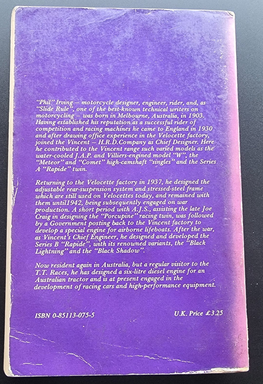 Motorcycle Engineering (Phil Irving, 1976)