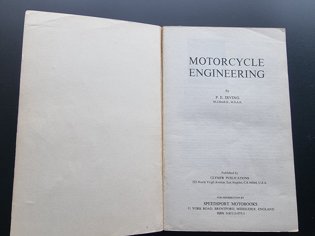 Motorcycle Engineering (Phil Irving, 1976)