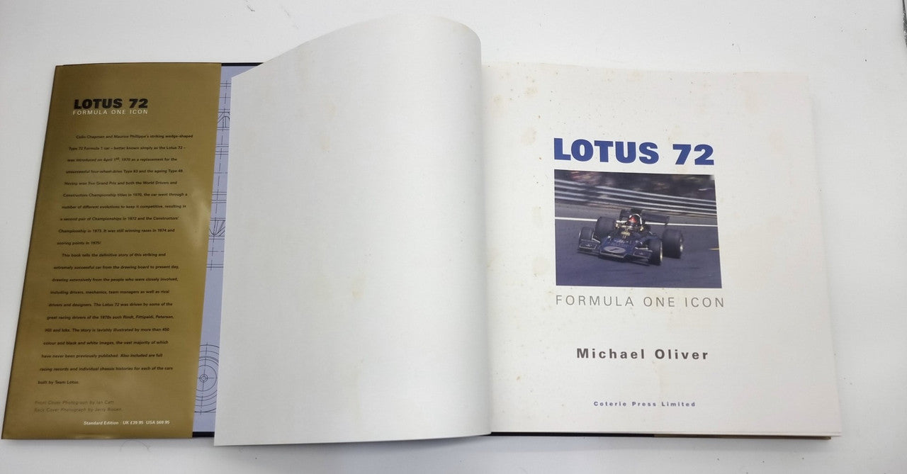Lotus 72 Formula One Icon Publishers Edition (Signed, Limited Edition)
