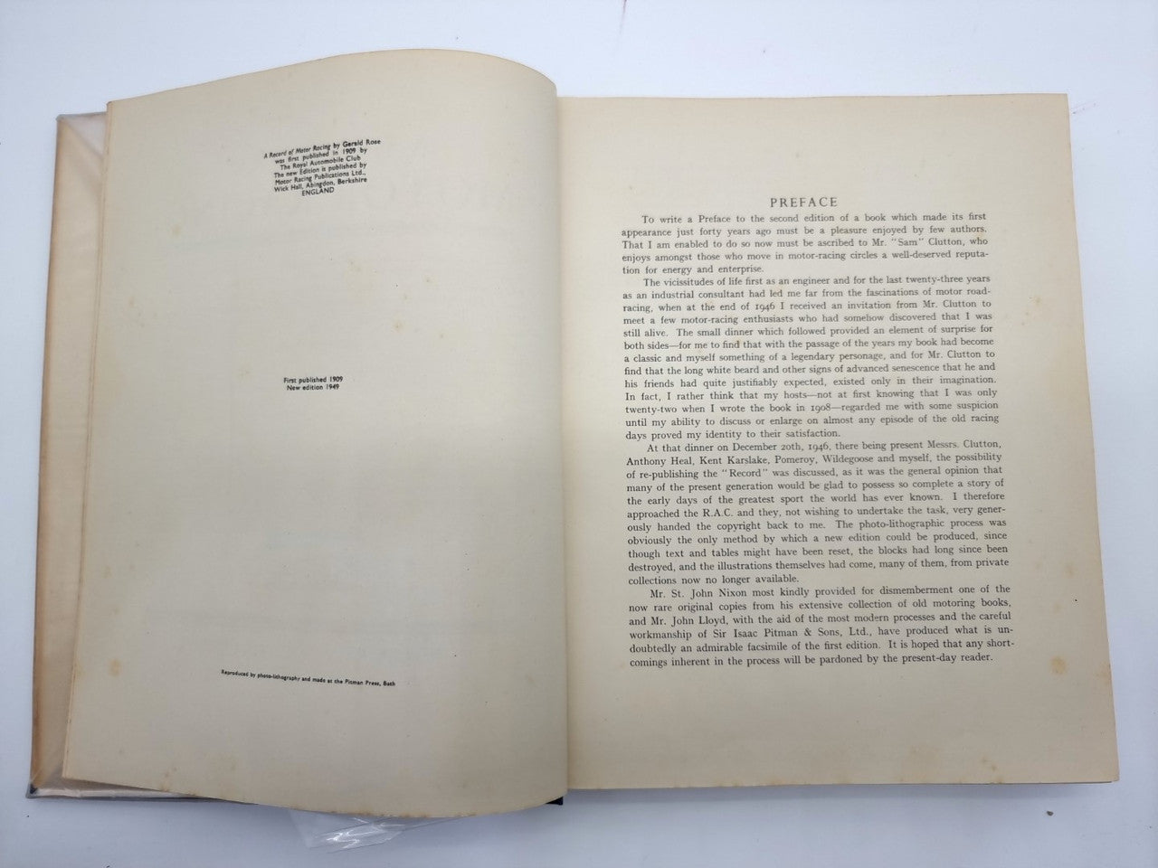 A Record of Motor Racing 1894-1908 (Gerald Rose, 1949)