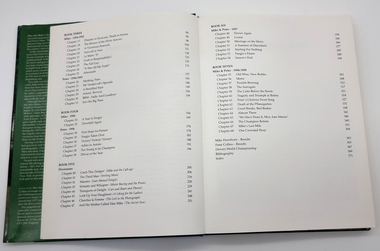 Mon Ami Mate - The Bright Brief Lives of Mike Hawthorn & Peter Collins Limited Signed Edition (1991, Chris Nixon)