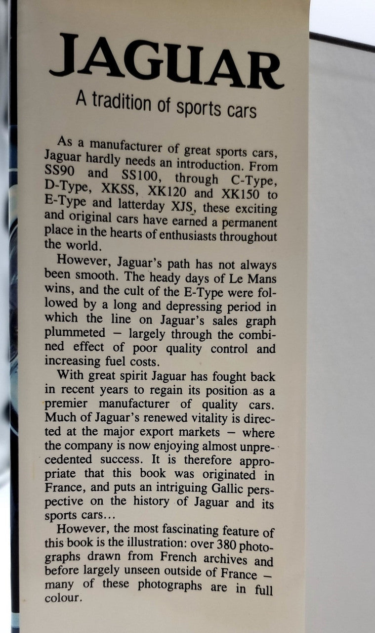 Jaguar A Tradition of Sports Cars (Bernard Viart, Michael Cognet, 1985) (9780854294565)