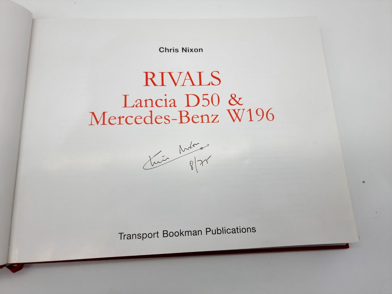 Rivals Lancia D50 & Mercedes-Benz W196 (Limited Edition, Signed by Chris Nixon)