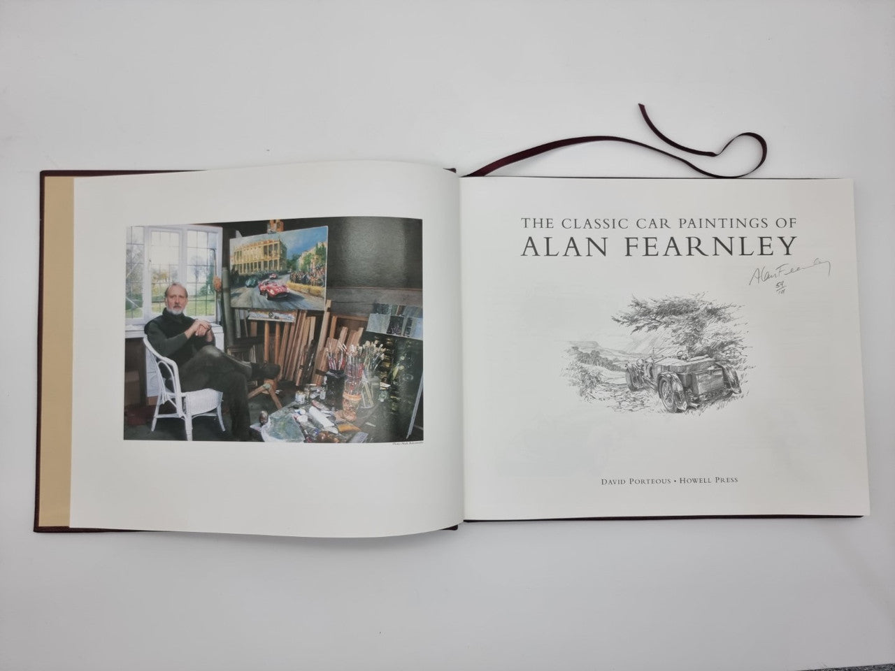 The Classic Car Paintings Of Alan Fearnley (Leatherbound, Signed, 2001) (1870586425)
