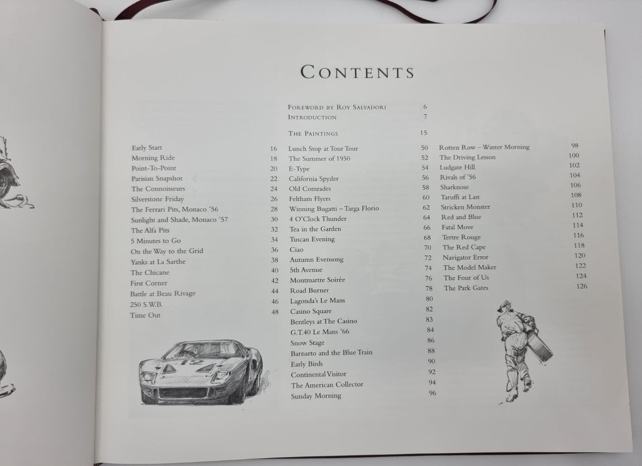 The Classic Car Paintings Of Alan Fearnley (Leatherbound, Signed, 2001) (1870586425)