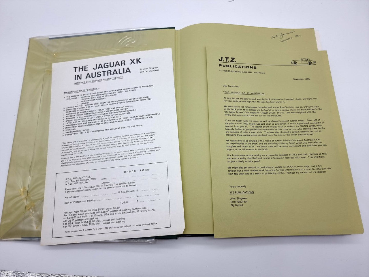 The Jaguar XK In Australia - Limited Edition (John Elmgreen, Terry McGrath) (9780959107005)