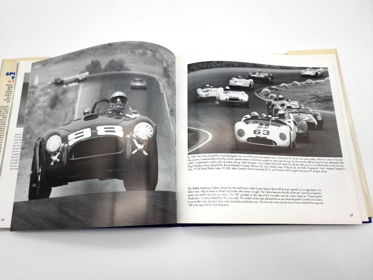 Pro Sports Car Racing in America 1958 - 1974 by Dave Friedman (1999, hardcover)
