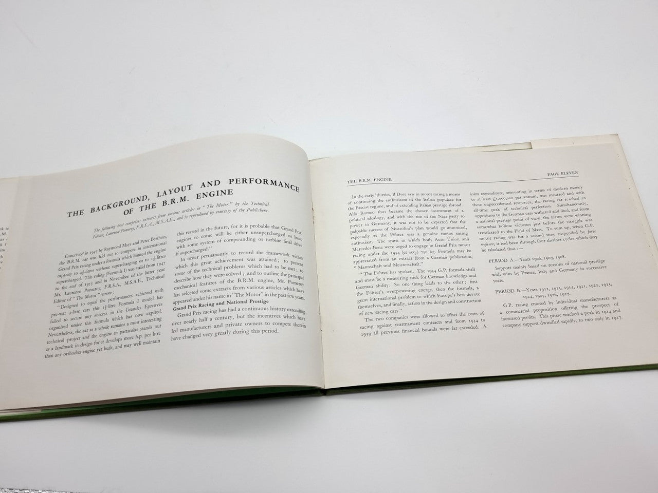 V16 Story of the BRM Engine (A.F. Rivers Fletcher, 1954 )