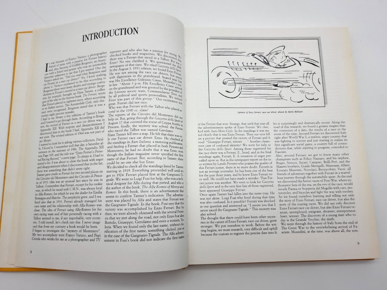 The Roaring Racers - The True Story of Enzo Ferrari Race Car Driver (Signed by Gigi Villoresi, 1988)