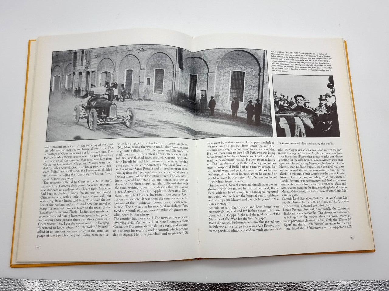 The Roaring Racers - The True Story of Enzo Ferrari Race Car Driver (Signed by Gigi Villoresi, 1988)