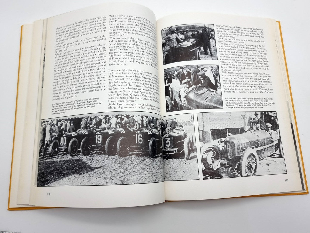 The Roaring Racers - The True Story of Enzo Ferrari Race Car Driver (Signed by Gigi Villoresi, 1988)