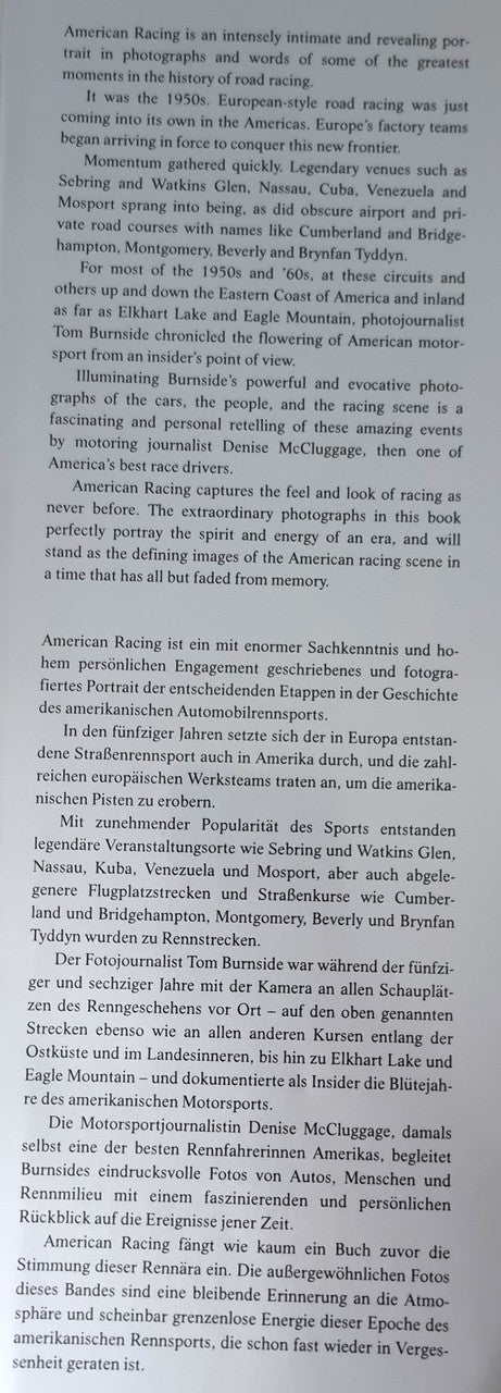 American Racing  - Portrait of 50s and 60s by Tom Burnside (Tom Burnside, 1996)