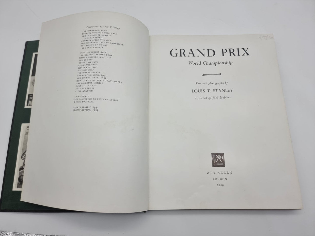 Grand Prix World Championship (Louis T. Stanley, published in 1960)
