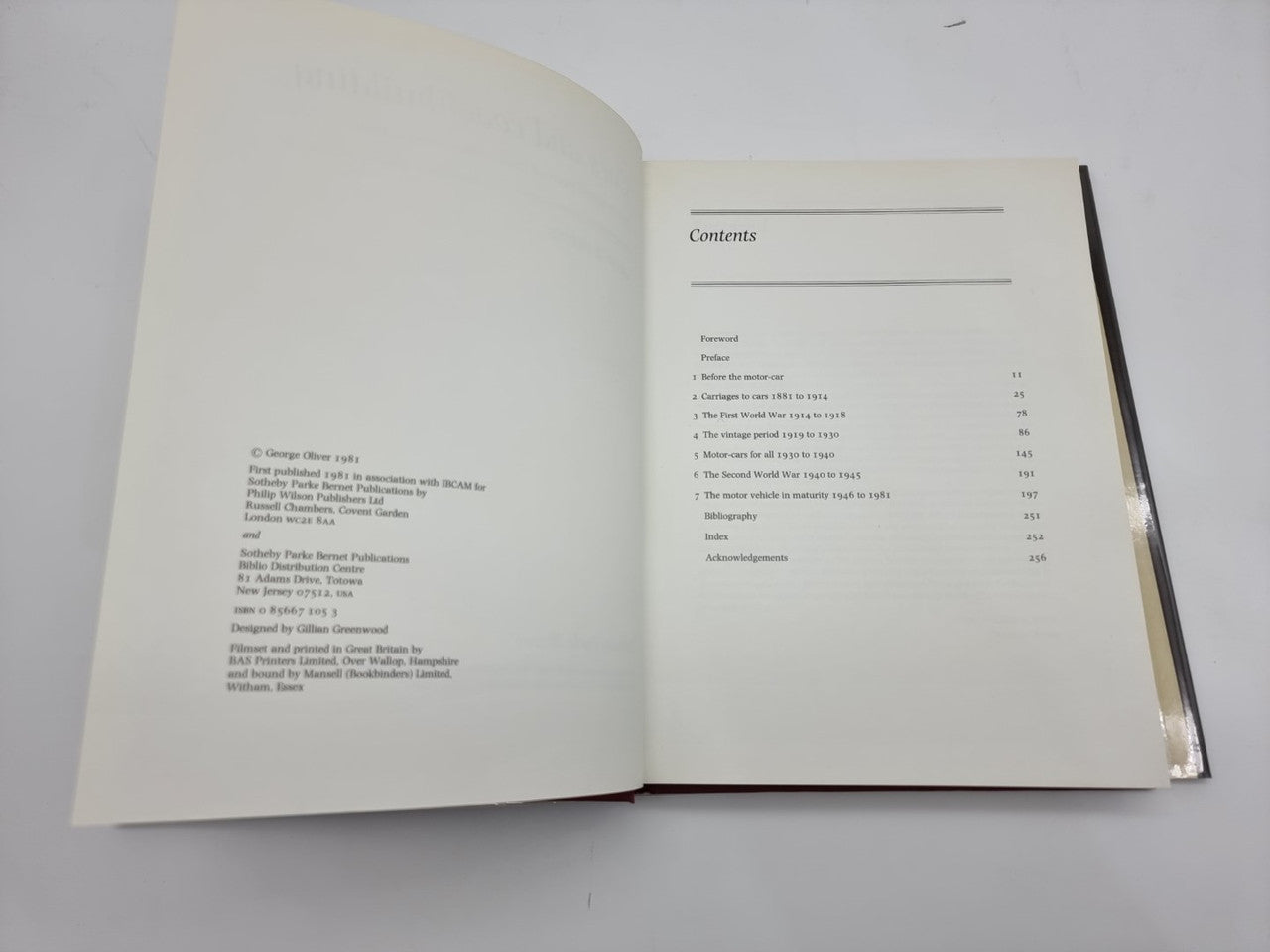 Cars and Coachbuilding - One Hundred years of Road Vehicle Development 1881-1981 (George Oliver, 1981)
