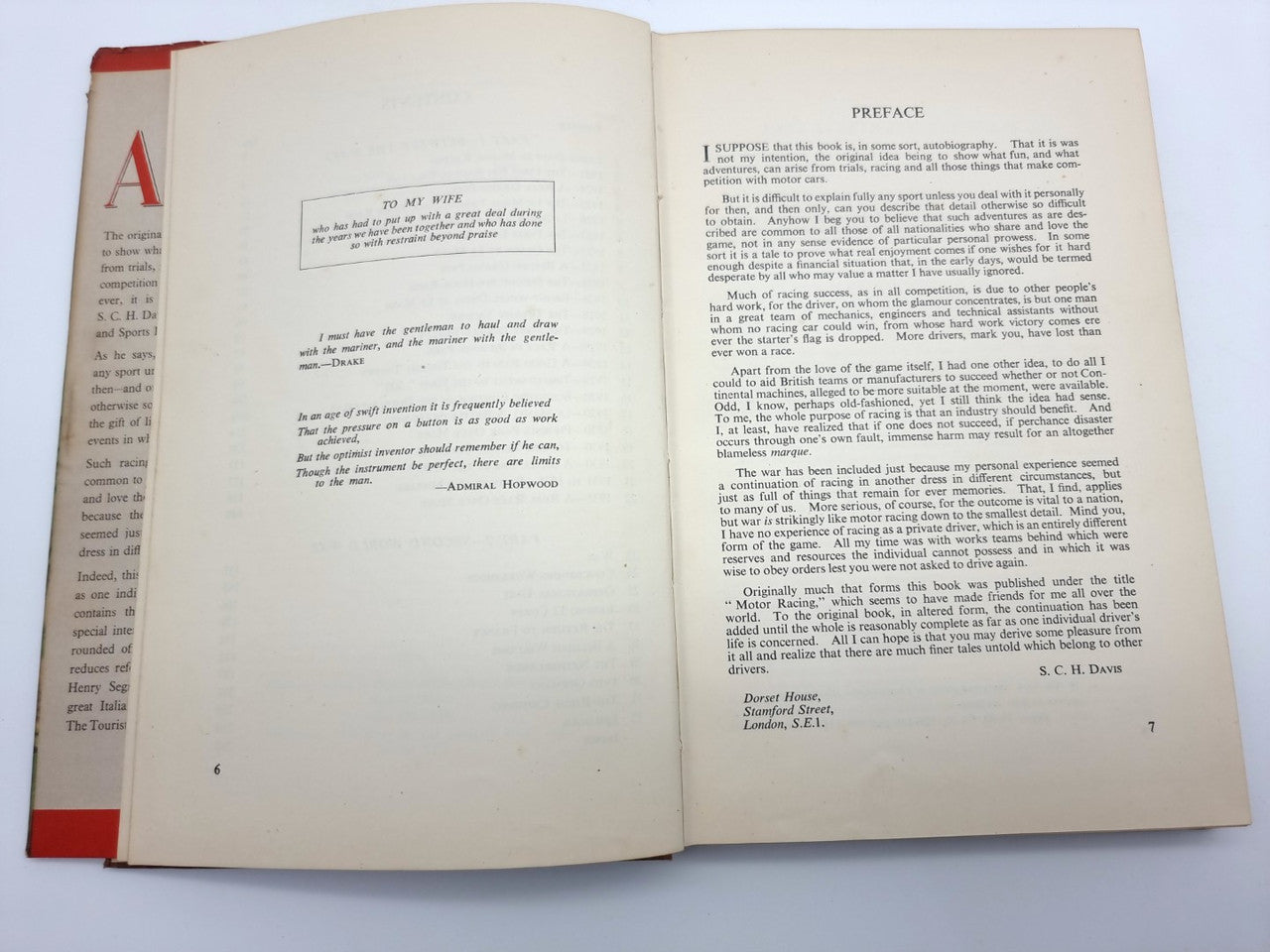Racing Motorist - His Adventures At The Wheel In Peace And War SIGNED (S.C.H. Davis 1949)