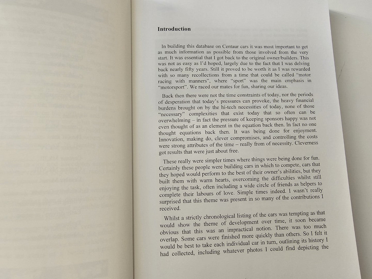 Book introduction page with paragraphs of printed text