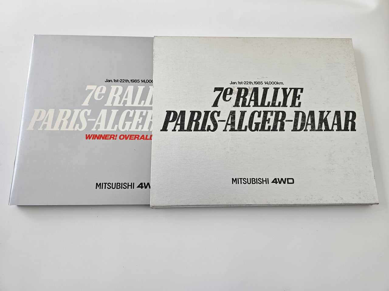 Rally event booklet covers, "7e Rallye Paris-Alger-Dakar", Mitsubishi 4WD
