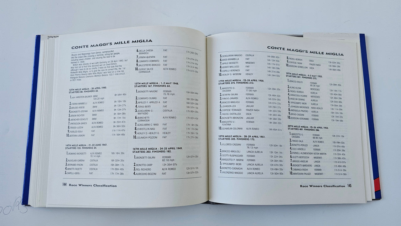 Open book pages with classification tables and dense numbered text lists