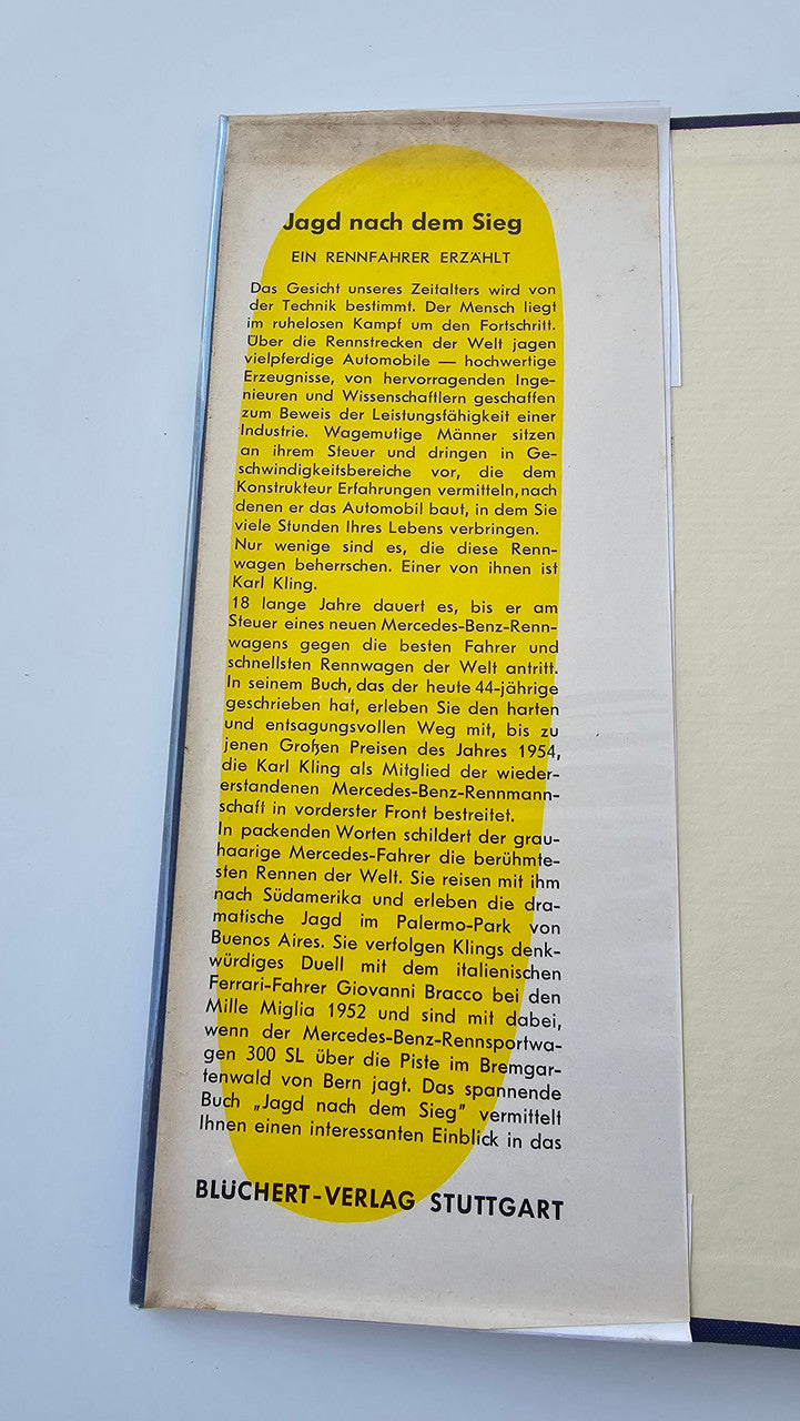 Chasing Victory book inside title page with dense German text and publisher line