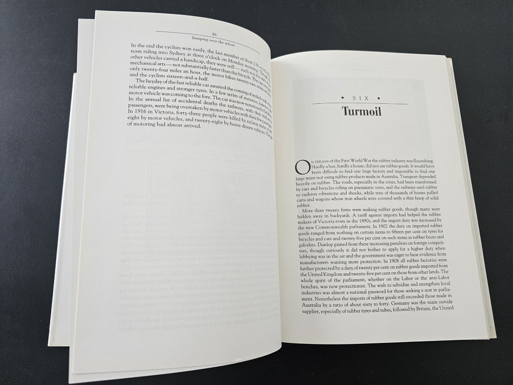 Open book with printed text and chapter page on right