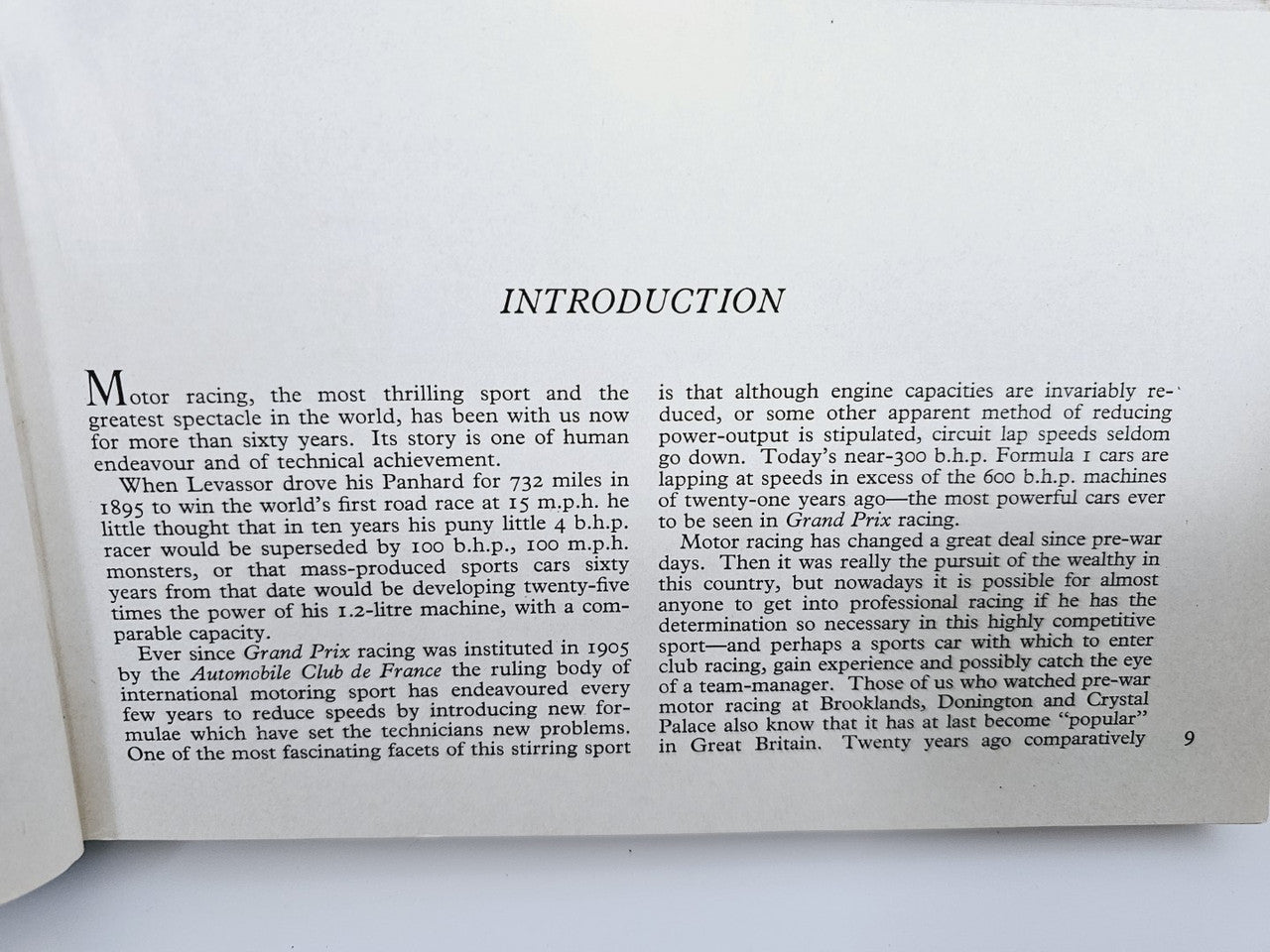 Open book page labeled “INTRODUCTION” with paragraphs of printed text