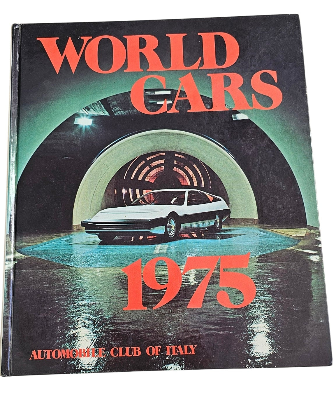 Book cover of 'World Cars 1975' by Automobile Club of Italy with a car image.