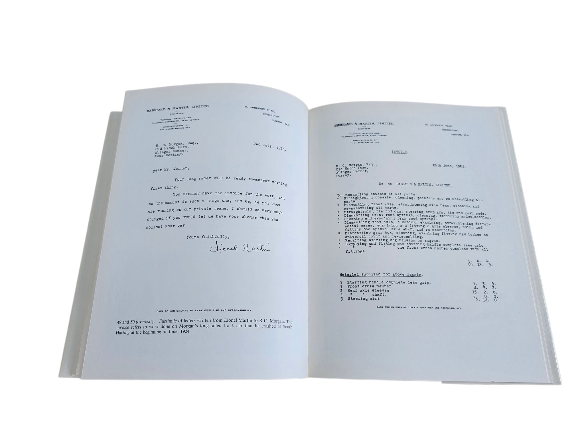 Open biography book with printed pages