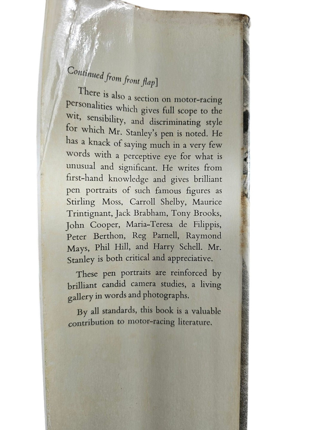 Close-up book page with continuing text and paragraph at top