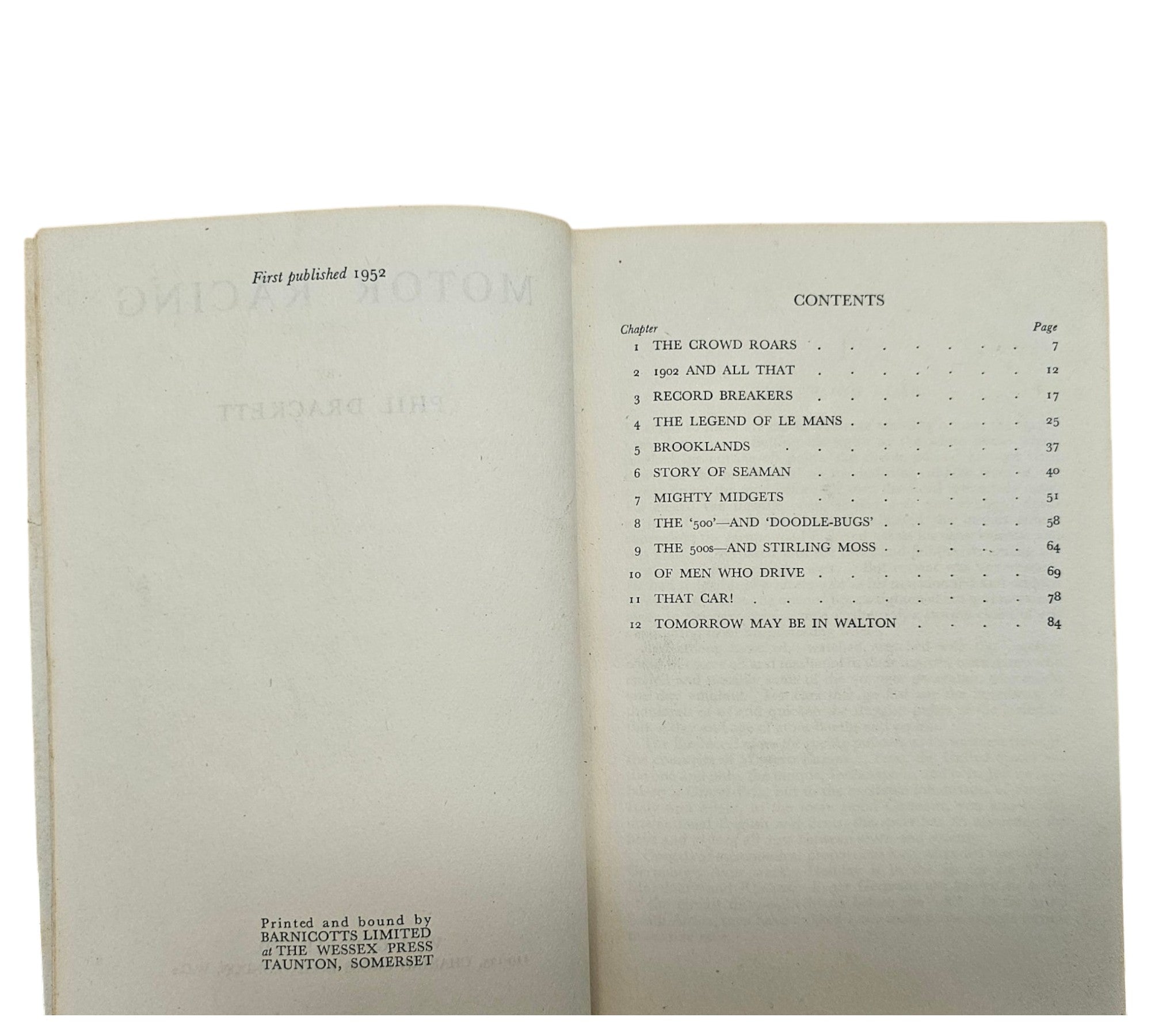 Motor Racing: A Foyles Handbook — Phil Drackett (W. & G. Foyle Ltd., 1961)