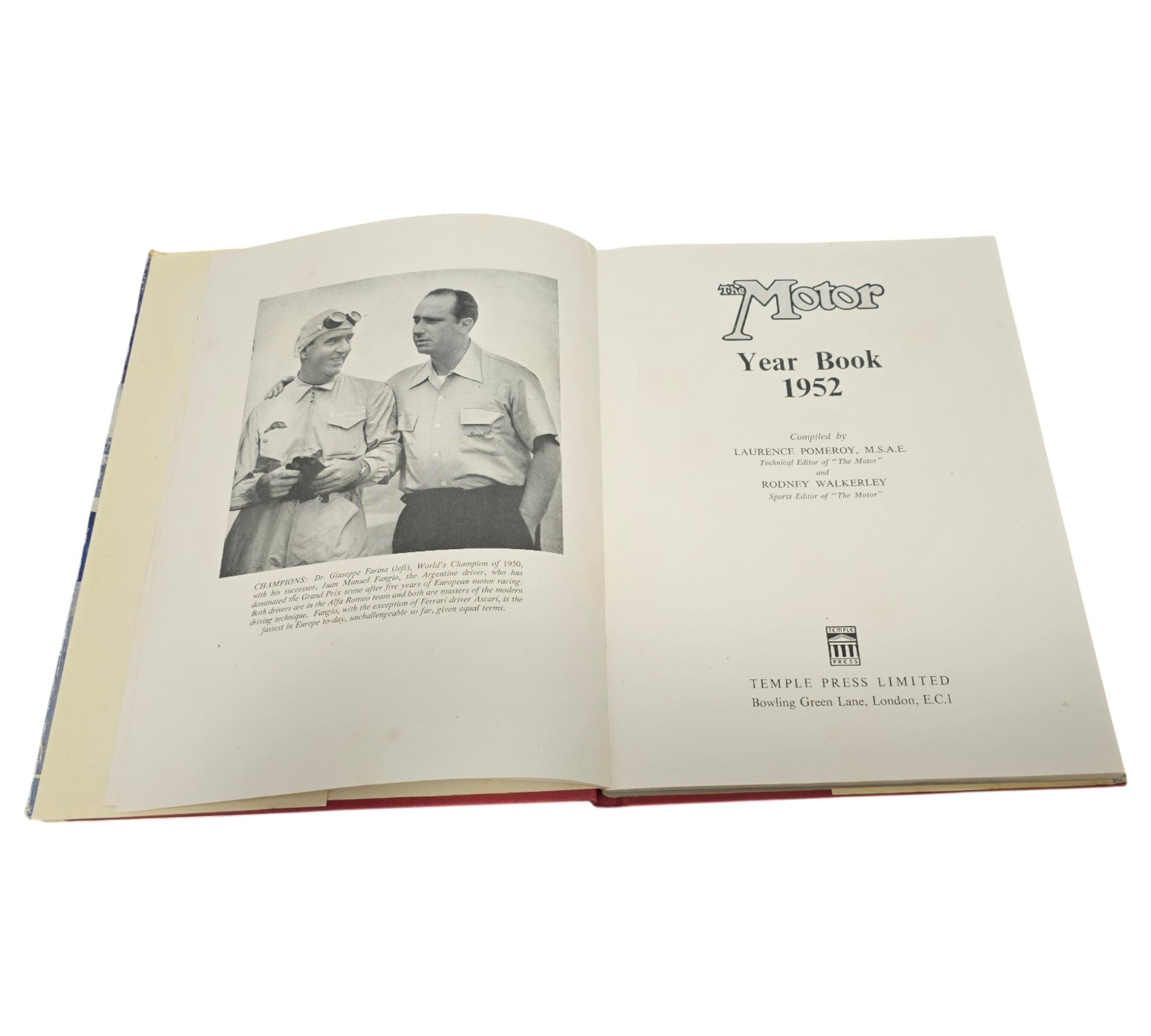 The Motor Year Book 1952 — Pomeroy & Walkerley | Rare Vintage Automotive Annual
