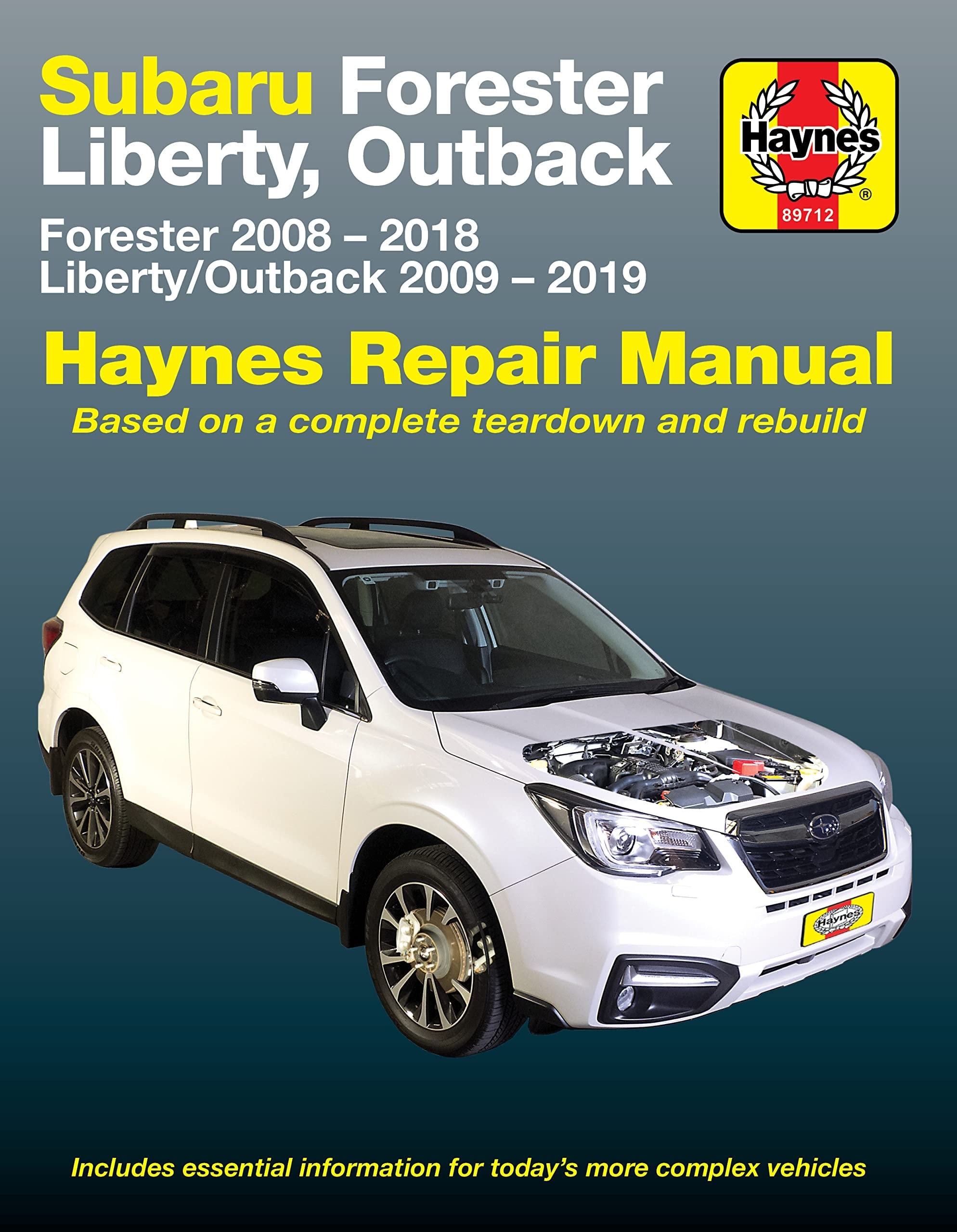 Subaru Forester 2008-2018, Liberty / Outback 2009-2019 Repair Manual (89712)