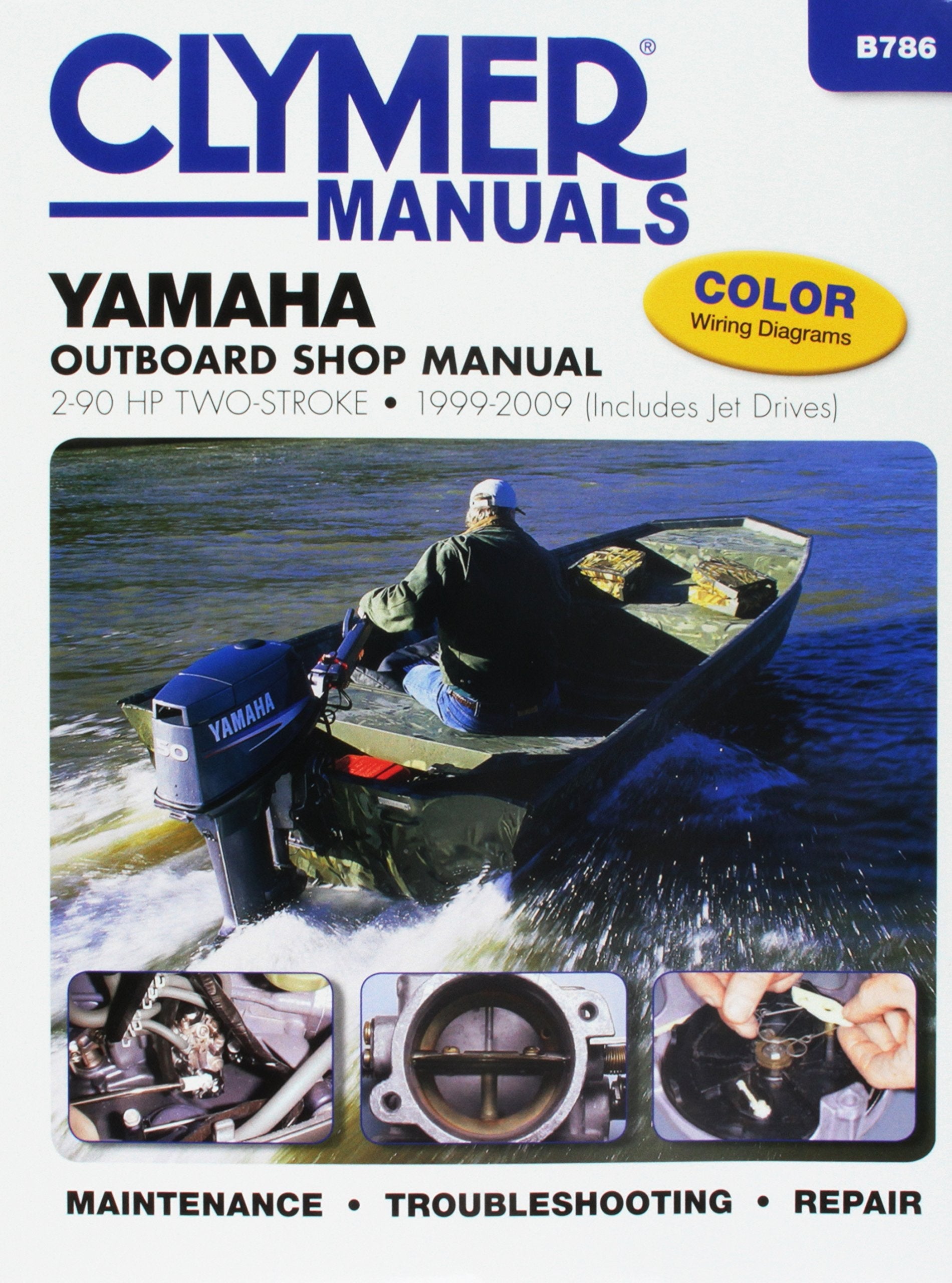 Yamaha 2-90 HP 2-Stroke Outboard & Jet Drives 1999-2009 Service Repair Manual (B786)
