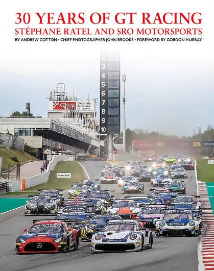 GT racing book cover with cars and title “30 Years of GT Racing”