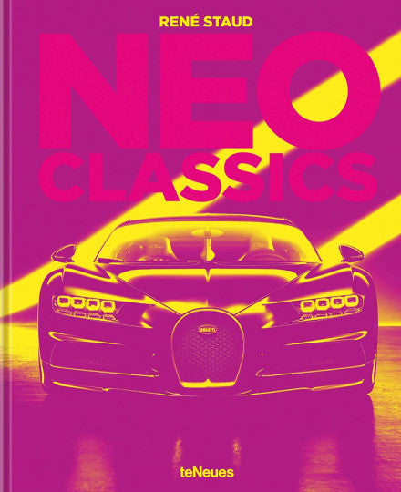 Automotive poster-style cover with a purple sports car illustration