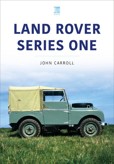 Classic Land Rover Series One vintage truck with beige canvas top and green body