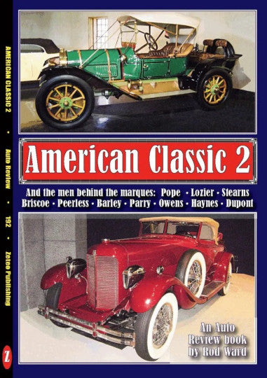 Auto Review book with cover showing green and red classic cars